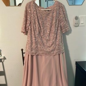 Light pink size 14W long dress